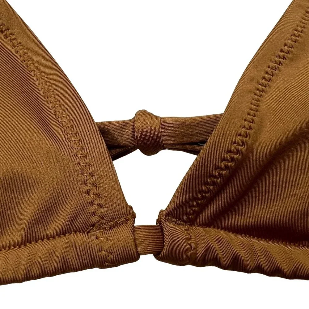 SKIMS Swim Micro Triangle‎ Top Almond Womens 4X